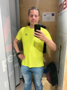 Am Tag vor dem Marathon habe ich noch schnell ein Laufshirt gekauft.