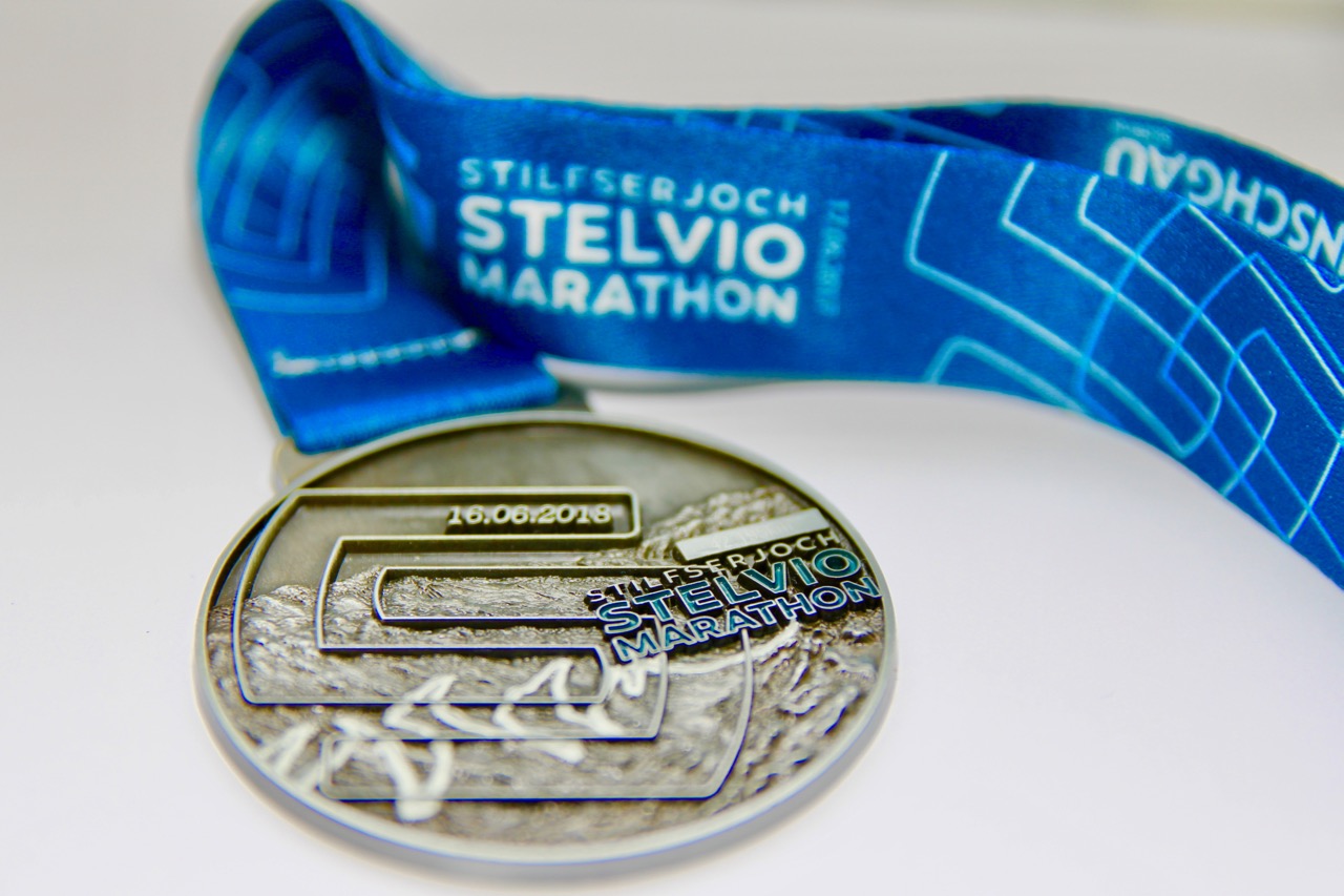 Die Medaille vom Stelio-Marathon 2018